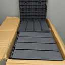 36 sq. ft Plastic Interlocking Deck Tiles, 36 Pack,12"x12" Waterproof Outdoor Flooring All Weather Use, Patio Floor Decking Tiles for Porch Poolside Balcony Backyard, Dark Grey