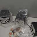 OKELI Black Modern LED Dimmable Ceiling Light Fixtures for Hallway Kitchen Entryway, 20W 1300LM 2700K-6000K Flush Mount Close to Ceiling Lighting, Cuboidal Ceiling Lamps for Living Room 3pack