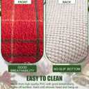 Hargiis Christmas Non-Slip Bathtub Mat, Anti Slip Shower Mat, Fast Drying Bathtub Mats, Foot Scrubber Mat, Anti Slip Mat for Tub, Floor, Bathroom, Kitchen, Home, Hotel (Holiday Plaid, 24"x16")