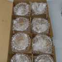 DARJEN Gold Ribbed Tealight Votive Candle Holders Set of 8 - Tea Light Candle Holders Glass for Table Centerpiece, Votive Candle Holders for Home, Wedding & Fall Decor