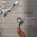 Moen Ronan Bronzed Gold Single-Handle Modern Shower Faucet with Square Handheld Rain Shower Spray Head Featuring Magnetix, Valve Included, 82023BZG