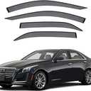 Window Visors Rain Guards for Cadillac CTS MK3 Sedan 2014-2019,Side Window Wind Deflectors for Cadillac CTS MK3 Sedan 2014 2015 2016 2017 2018 2019, 4 PCS