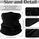 2 Pack Winter Neck Warmer Gaiter with Snow Ski Goggles Snowboard Motorcycle Goggles with Fleece Windproof Face Mask for Men Women Skiing Fishing Hiking Cycling