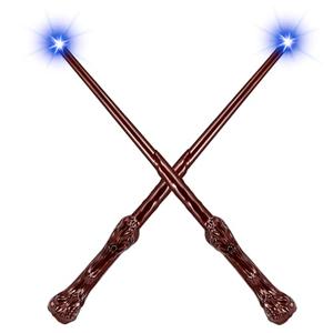 MagicRanger Light Up Wizard Magic Wands with Sound 2PCS Illuminating Witch Wand Set for Kids Cosplay Birthday Party Favors, Root, 20Pcs