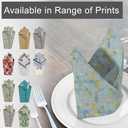 RUVANTI Cloth Napkins Set of 6 Cotton 100%, 18x18 Inches Napkins Cloth Washable, Soft, Absorbent. Cotton Napkins for Parties, Christmas, Thanksgiving, Weddings, Dinner Napkins Cloth - Quarterly