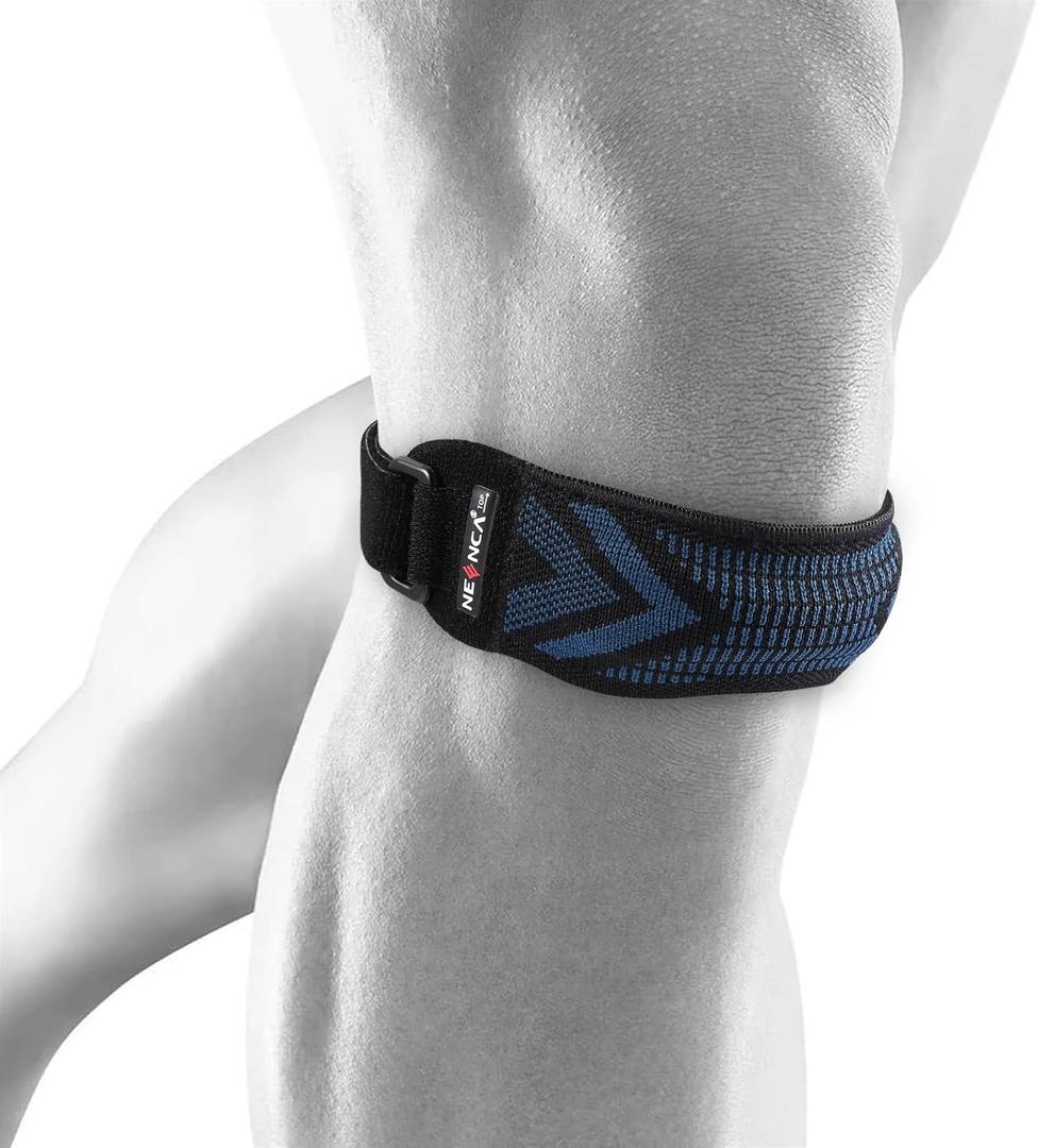 NEENCA Patella Tendon Knee Strap with Gel Pad, Knee Strap Brace for Pain Relief & Patella Stabilizer. Support Strap for Workout, Runner, Jumpers Knee,Tendonitis, Squats, Arthritis - FSA/HSA Approved