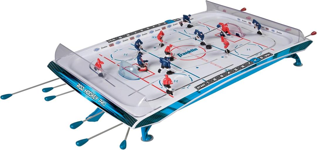 Franklin Sports Gameroom Tabletop Arcade Rod Hockey Game for Kids + Adults