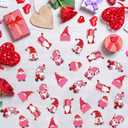 5 x 200PCS Valentines Gnomes Confetti for Tables - Valentines Day Table Decorations Mini Pink Gnomes Shaped Valentine Confetti for Valentine's Day