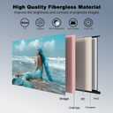 Outdoor Projector Screen with Stand Tripod, Indoor Pull Up Portable Projector Screen, 60 INCH 16:9 Adjustable Projection Screen with Carry Bag for Home Theater Backyard Party Movie Nights