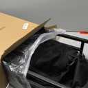 WCYQONOO Large Rear Bike Basket with Cargo Net, Liner & Waterproof Cover - Heavy Duty Rack for Carry Groceries, Balls, Pet Dogs on Bicycle & E-Bikes,Travel and Commuting Use,Capacity: 30 Liter