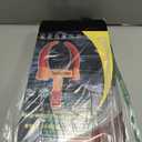 Tevlaphee Universal Wheel Lock Heavy Duty Security Trailer Wheel Lock Anti Theft Wheel Locks for Cars SUV Camper Motorcycle Trailer Great Deterrent Bright Color with 3 Keys (Black-red)