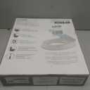 KOHLER 25876-0 Hyten 3" Height, Elevated Soft Close Round Toilet Seat, Contoured Seat with Grip-Tight Bumpers, Quick-Attach Hardware, White