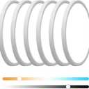 6PK 15.8 Inch Dimmable Flush Mount LED Ceiling Light Fixture, 32W,3200LM,3000K/4000K/6000K CCT Selectable,0.67 inch Super Slim LED Ceiling Light for Bedroom,Hallway,Kitchen (White)