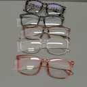 Blue Light Glasses for Woman Men | 99% Blue Light Blocking Glasses for Computer Gaming TV Phone Screen Square Frame | Anti Eyestrain & UV Glare Protection - 5 Pair (5 Pack Mix Color-8)