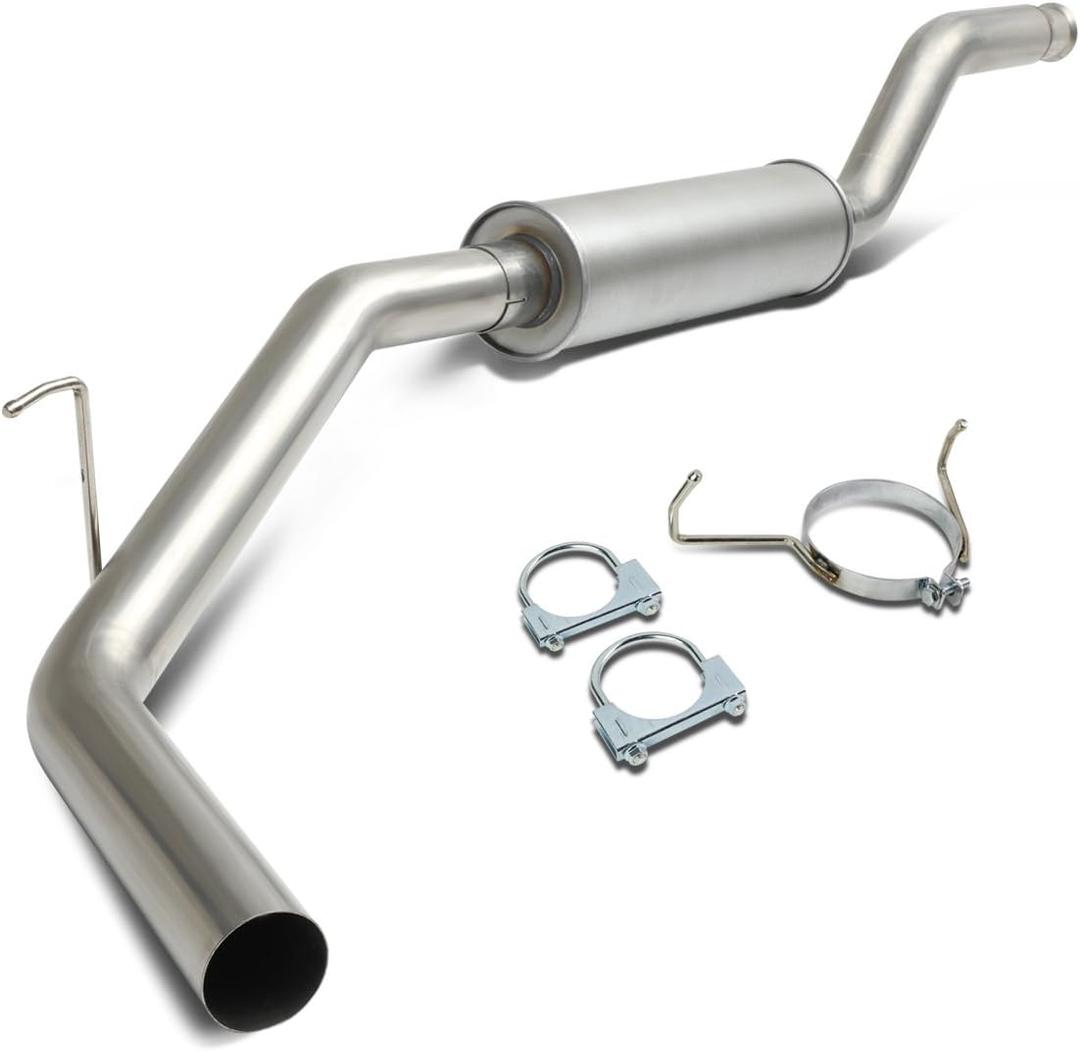 DNA MOTORING CBE-TTU00-47L Stainless Steel Dual Muffler Catback Exhaust System [Compatible with 00-06 Toyota Tundra]