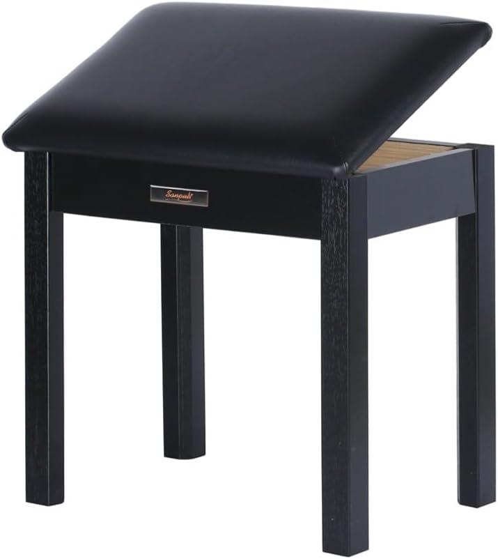 Solid Wood Single Piano Bench/Piano Stool/Piano Bench with Storage/Keyboard Bench High Density Sponge Cushion Provide Long Time Using. 300 LBS Weight Capacity.