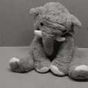 Elephant Weighted Stuffed Animals 5 lbs 16 inches Gray, Large Weighted Elephant Plushie Cuddly Pillow Gift for Kids & Adults