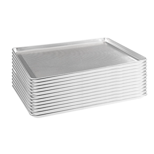 HARDURA Aluminum Perforated Baking Sheet Pan 18"L X 26"W X 1"H, 12Packs
Cookie Sheet, For Oven in Bakery & Restaurant, Kitchen