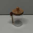 ANSQU Glass Jar with Wooden Lid and Spoon, 20.3oz Food Storage Containers Coffee Jar Coffee Grounds Container, Glass Food Storage Canister (1 Pack)