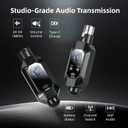 Wireless XLR Transmitter and Receiver, 500ft XLR Wireless Transmitter Receiver with 2x30 Channels, Dynamic Mic Wireless Adapter for PA Mixer, Church, Stage