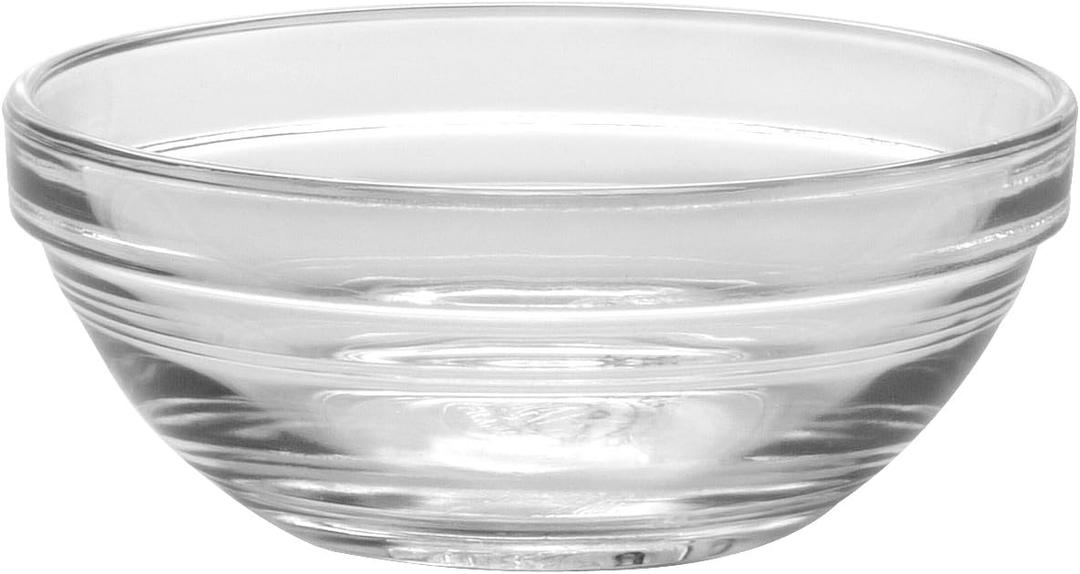 Duralex - Lys Stackable Clear Bowl 10.5 cm (4 1/8 in) Set Of 6