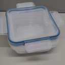 Snapware Total Solution 2-Pack (5.5-Cup) Plastic Food Storage Containers Set, Leakproof & Airtight Locking Lids Square Tupperware, Non-Toxic BPA-Free Lids, Microwave Dishwasher Freezer Safe