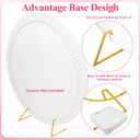 Wokceer Round Backdrop Stand 5FT Circle Balloon Arch Frame Circle Backdrop Stand Gold Round Arch for Wedding Birthday Party Bridal Shower Anniversary Event Ceremony Decoration