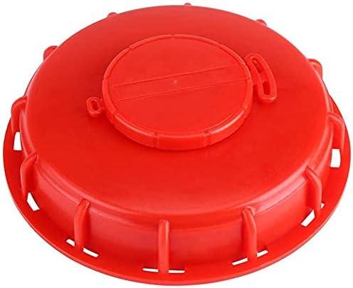 IBC Tank Lids Cover IBC Tote Lid Cap Water Tank Caps 163mm for Schutz Mauser,275-330 Gallon (Red Breathing Cover)