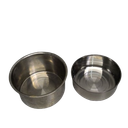 Dog Crate Water Bowl, 2 pcs Stainless Steel Large Dog Bowls 40oz & 60oz, Durable Anti-Spill Pet Metal Bowls for Cage Kennel Crate, Hanging Water/Food Bowl for Medium & Large Dogs