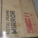 TETOTE Brushed Nickel Bathroom Mirror 24 x 36 Inch for Vanity Metal Framed Mirror Modern Farmhouse for Living Room Entryway(Horizontal/Vertical)