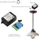 QIACHIP DC 12V 1CH 433Mhz RF Wireless Relay Module Remote Access Control Switch Momentary Toggle Delay Transmitter with Receiver for Doors,Lights(2 Relays + 4 Remote)