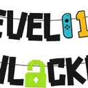 Level 11th Unlocked Sign Banner Happy 11th Birthday Level Up Eleventh Bday Party Decorations for Video Game Controller Themed Teen Birthday Event Celebration Supplies Double Sided