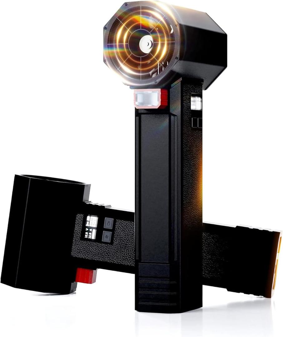 SpeedSurge Oversize Turbo Dryer Blower for Car, Thrust up to 3.5LB, Maximum Power 750W & 64MM Super Electric Cordless Leaf Blower, for Patio Lawn Care and Car Drying (deep black)