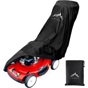 Himal Outdoors Lawn Mower Cover - Heavy Duty 600D Polyester Oxford Waterproof, UV Protection Universal Fit with Drawstring & Cover Storage BagBlack