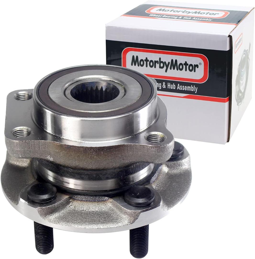 MotorbyMotor 513413 Front Heavy Duty Wheel Bearing Assembly with 5 Lugs Fits for Subaru Crosstrek Forester Impreza XV Crosstrek Wheel Bearing and Hub Assembly