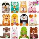 JOYIN 36 Pcs Valentines Day Gifts Cards with Animal Designs,Valentines Greeting Cards Candy Holder Cards for Kids, Valentine Classroom Exchange Cards Party Favors (Cards only)