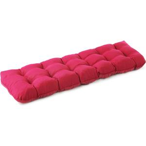 Outdoor Bench Cushion, 59x18x5 Inch, Waterproof Bench Cushion for Outdoor/Indoor Furniture, Tufted Patio Bench Seat Cushion, Fade Resistant Outdoor Cushions for Porch Swing Couch, Burgundy