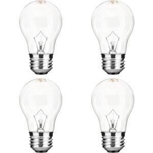Appliance Oven Light Bulb A15 40W High Temperature 500 Degrees Resistant for Refrigerator Over Stove Microwave Range Hood Lava Lamp Replacement Bulb E26 Medium Base 120V Warm White