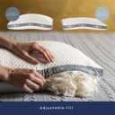 Eli & Elm Best Ergonomic Side Sleeper Pillow for Neck Pain. Supportive Cooling Latex Fill. U-Shape Contoured Design. King (U.S. Standard), with Pillow Case