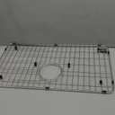 Kitchen Sink Grid and Sink Protectors, Stainless Steel Sink Grids for Bottom of Kitchen Sinks, 26" x 14" with Rear Drain for Single Bowl Sinks