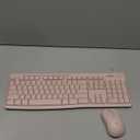 Logitech MK270 Wireless Keyboard and Mouse Combo for Windows, 2.4 GHz Wireless, Compact Mouse, 8 Multimedia and Shortcut Keys, 2-Year Battery Life, for PC, Laptop - Rose (1 Pack)