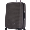 InUSA ROYAL Hardside Spinner Luggage with Ergonomic Handles | Spacious Travel Suitcase with Four Spinner Wheels and Studs | 28 Inch Large Hardside Spinner Luggage | Brown
