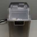 Countertop Ice Makers Machine with Basket and Scoop, 38Lbs/24h Soft Chewable Pellet Ice, One-Click Operation, Nugget Ice Maker for Home, Kitchen, Camping, RV, Office and Party,Sliver (Silver)