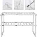 01 Storage Shelf, Safe Adjusted Adjustable Storage Shelf, Beautiful and Generous for Garage Home Storage, Family Kitchen Office,