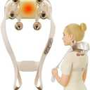 KOENN Neck Massager for Pain Relief Deep Tissue, Cordless Shiatsu Back Massager with Heat, Electric 6D Kneading Shoulder Massage Pillow for Foot Legs Muscle Body, Gifts for Mom Dad Friends Him Her