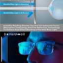 acavefox 3 Pack Blue Light Blocking Reading Glasses Men Readers 1.0-4.0 | Accurate 1.0 Magnification, Anti UV, Metal Semi-frame, Spring Hinge, Lightweight Sturdy Trendy Eyeglasses