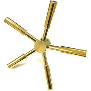 WAH LIN PARTS 5 Spoke Heavy-Duty Handle, Gold, Fits Most Fireproof Rifle Safes, Gun Cabinets, Depository Safes, Strong Boxes, Vault Doors