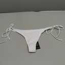 RELLECIGA Women's Thong Bikini Bottom (Medium, White)