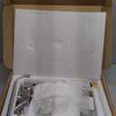 Rain Shower System Outdoor Shower Fixtures with 8" Rain Shower Head Handheld Sprayer Single Handle Wall Mounted Bathroom Shower Faucet Set Brushed Nickel for Bathroom or Backyard