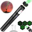 Laser Pointer,Lazer Pointer, Green Laser Pointer High Power Rechargeable Powerful Laser Green Lazer Pointer Rechargeable Laser Pointer for Presentations Outdoor, Rechargeable Lazer Pointer High Power